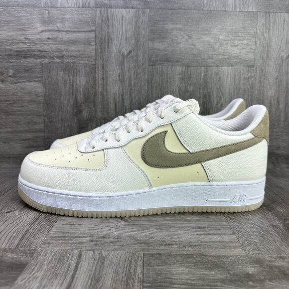 Nike Air Force 1 '07 LV8 Men's size 14 Coconut Sail Khaki Shoes FN5832-101 - Picture 2 of 8
